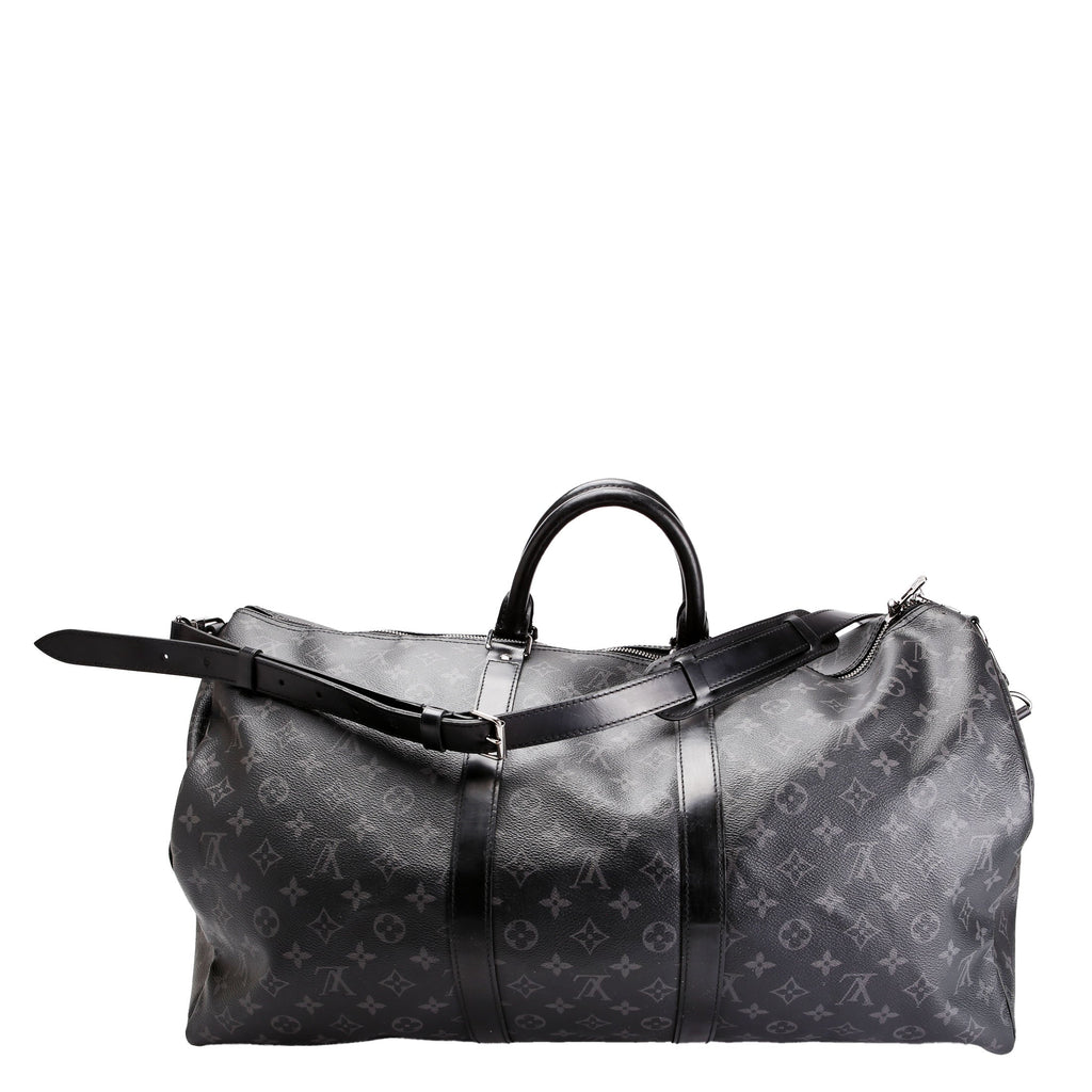 Keepall 55 Eclipse Bandouliere Black/Gray