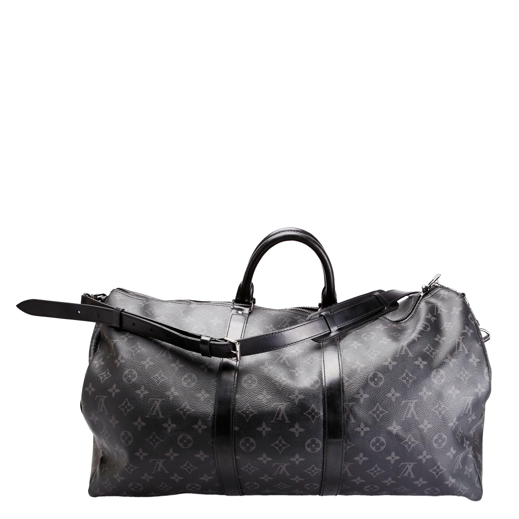 Keepall 55 Eclipse Bandouliere Black/Gray