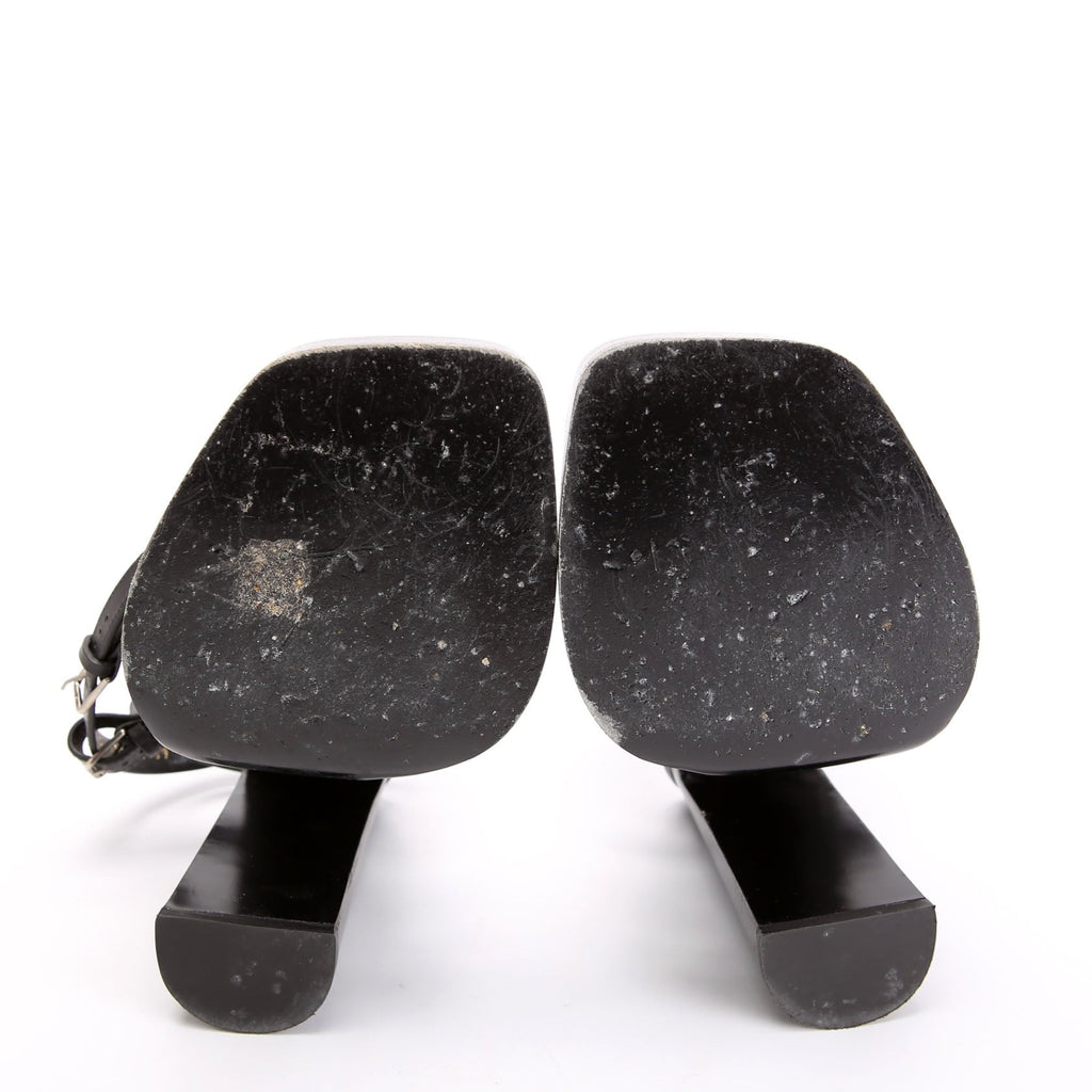 SAINT LAURENT Platz Platform Sandal Heels Size 39
