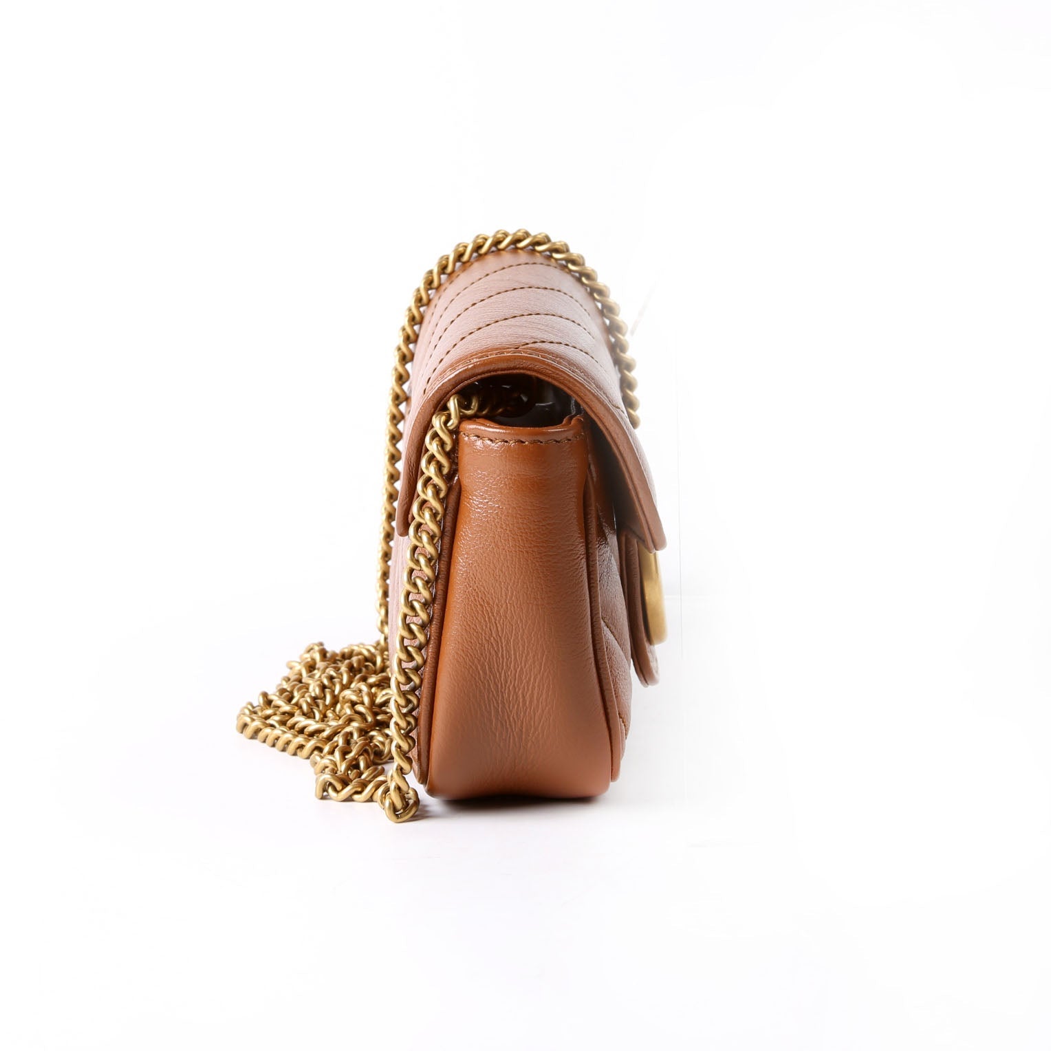 Gucci 476433 Marmont Leather Super Mini Flap