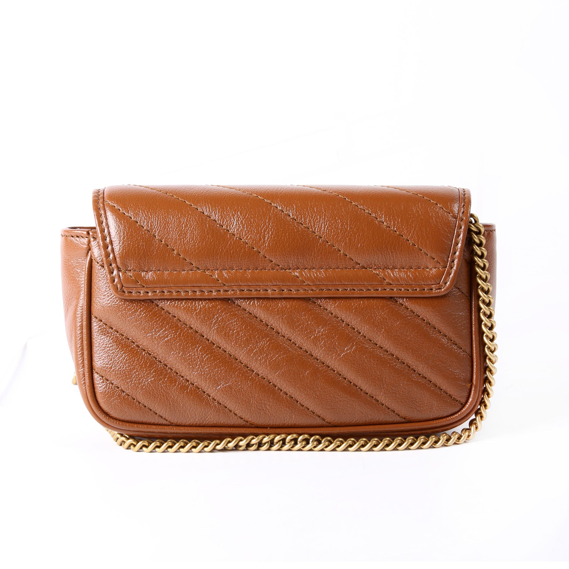 Gucci 476433 Marmont Leather Super Mini Flap