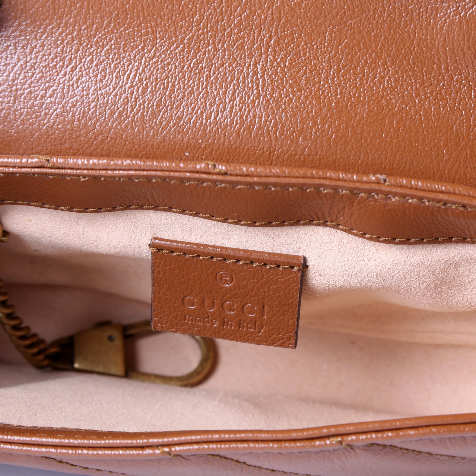 Gucci 476433 Marmont Leather Super Mini Flap