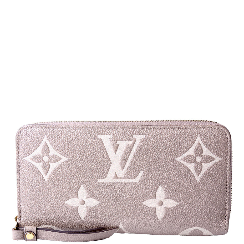 Zippy Wallet Bicolor Empreinte Turtledove