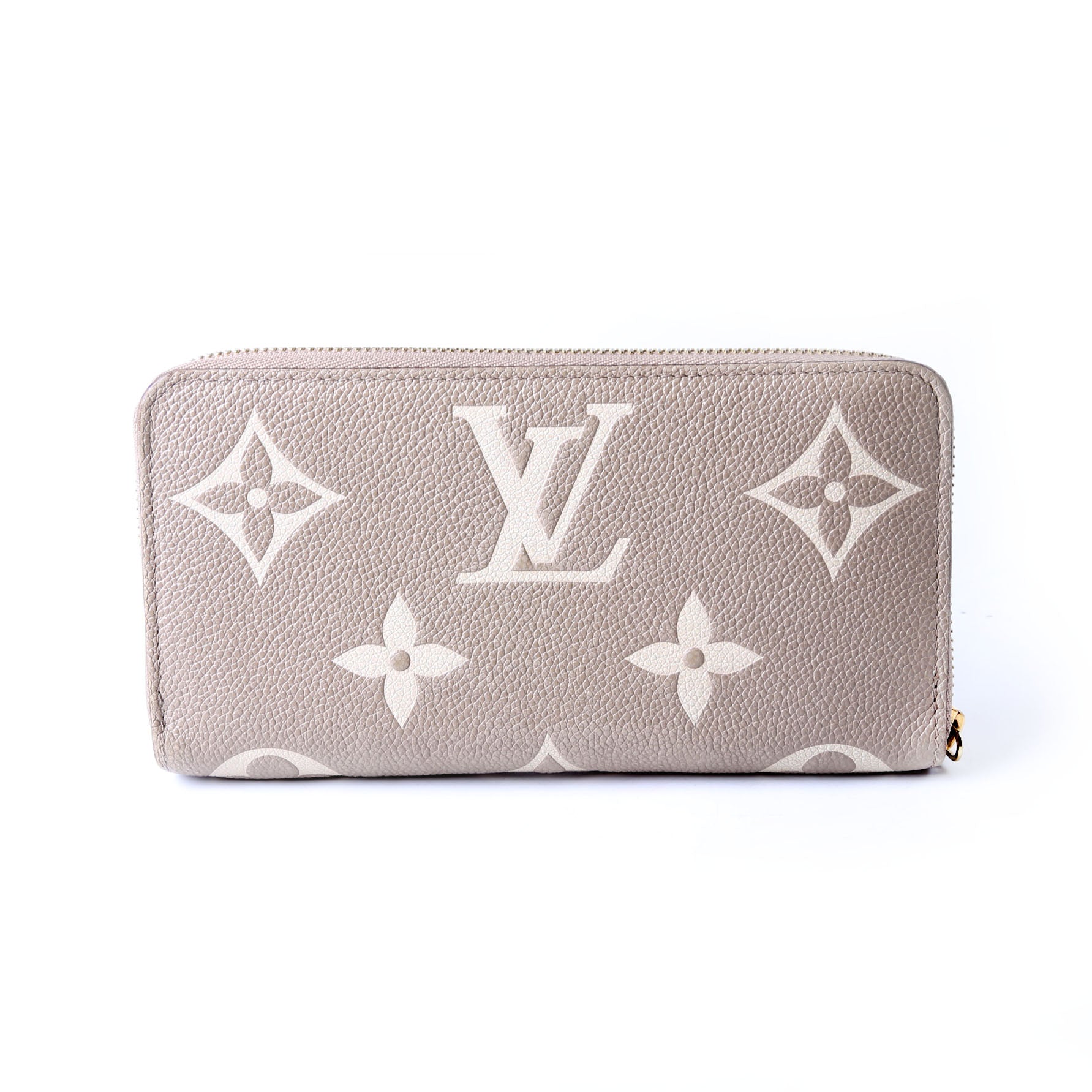 Zippy Wallet Bicolor Empreinte Turtledove
