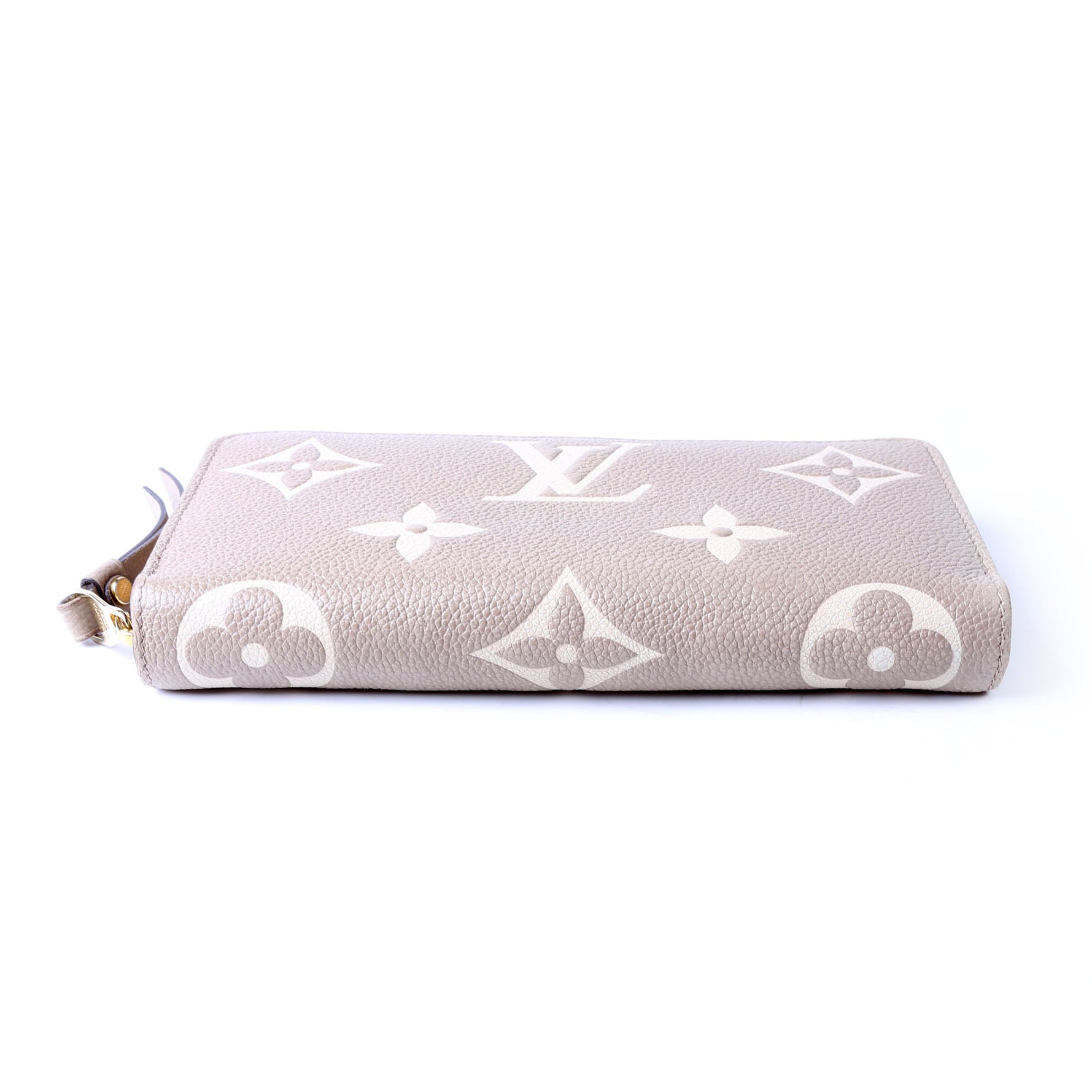 Zippy Wallet Bicolor Empreinte Turtledove