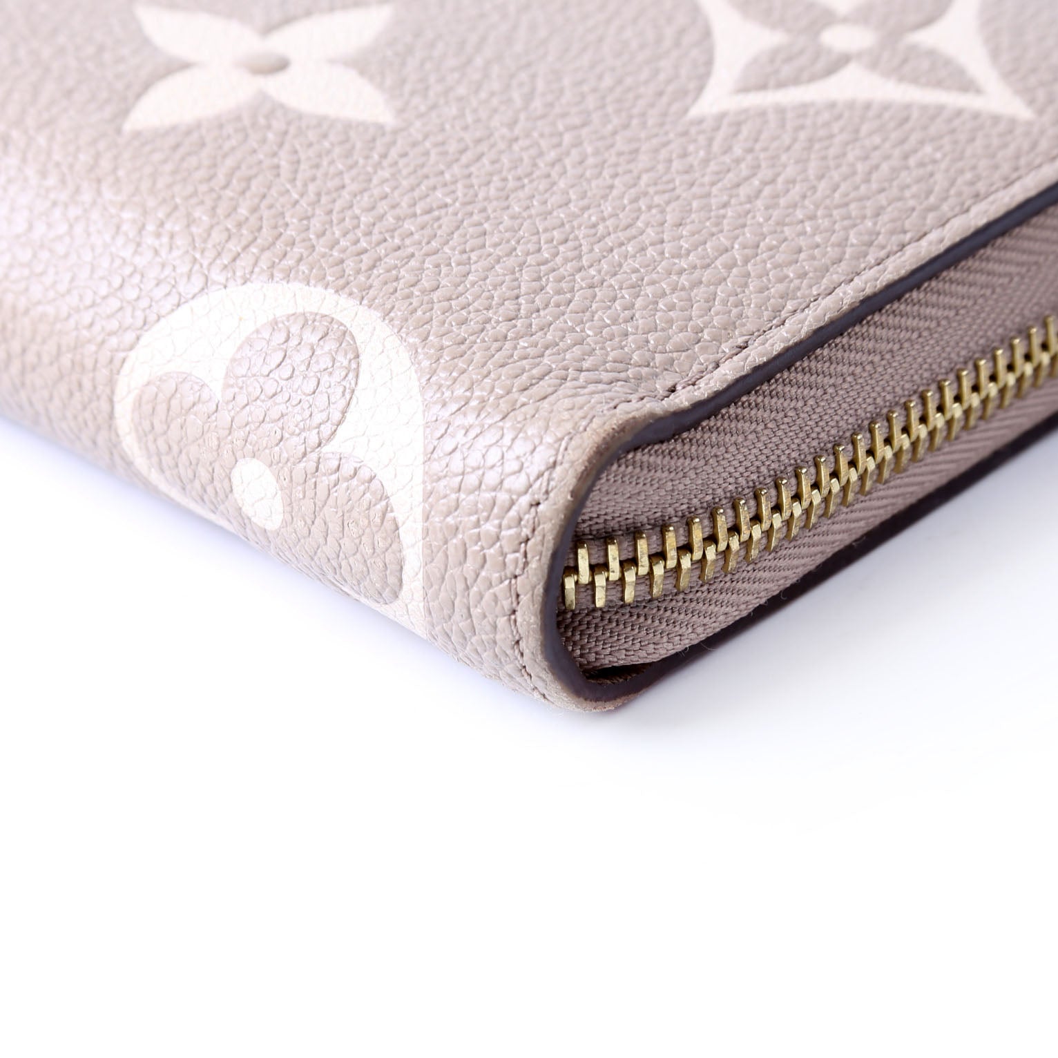 Zippy Wallet Bicolor Empreinte Turtledove