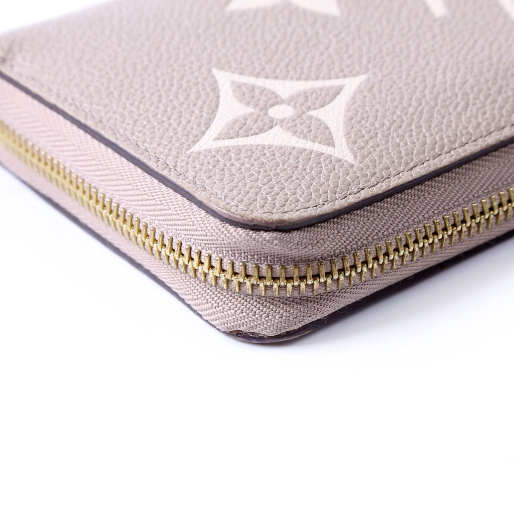 Zippy Wallet Bicolor Empreinte Turtledove
