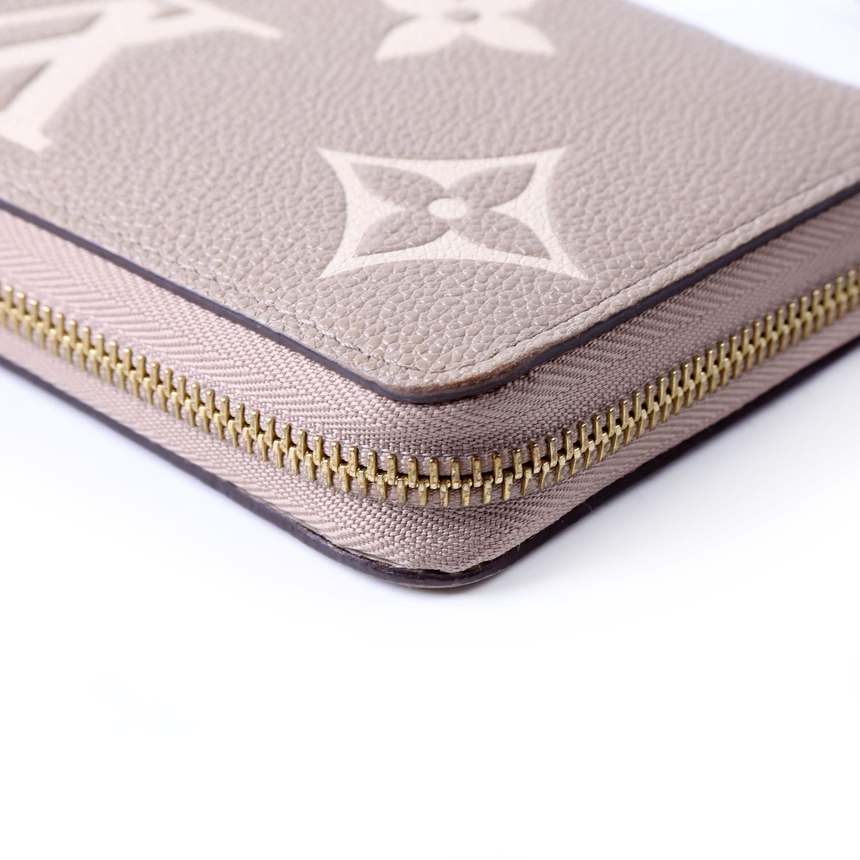 Zippy Wallet Bicolor Empreinte Turtledove