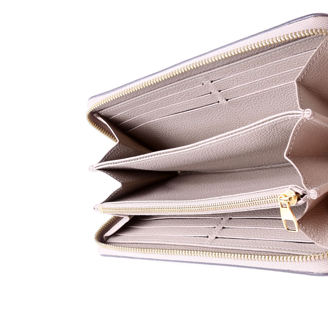 Zippy Wallet Bicolor Empreinte Turtledove