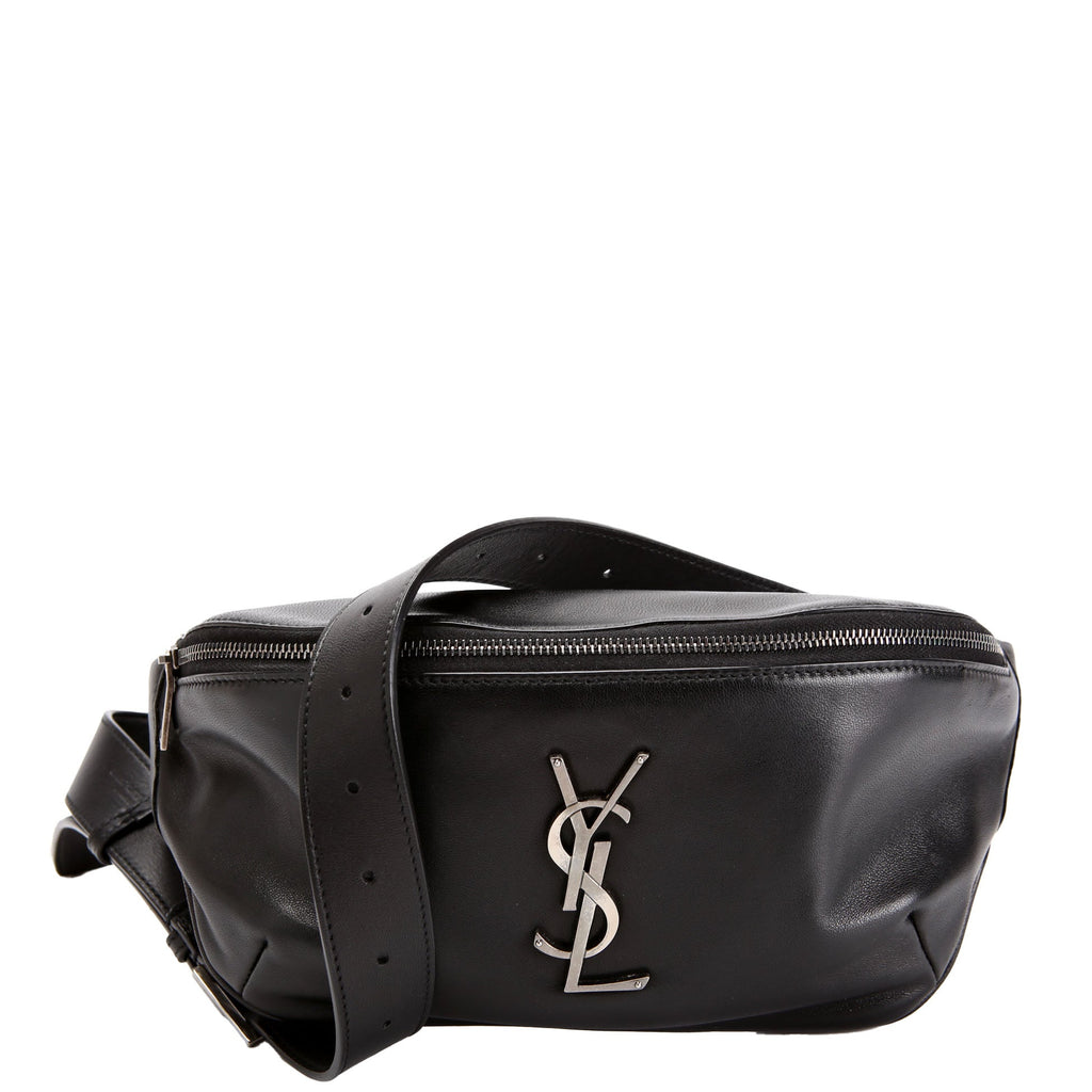 SAINT LAURENT Cassandre Belt Bag 589959 Black