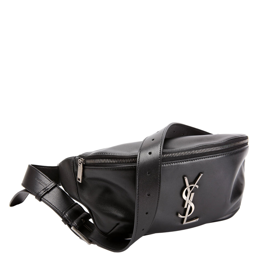 SAINT LAURENT Cassandre Belt Bag 589959 Black
