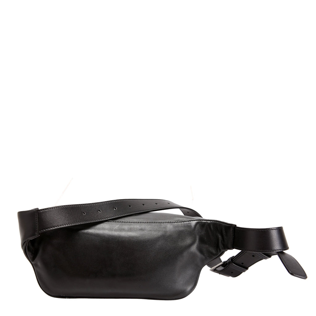 SAINT LAURENT Cassandre Belt Bag 589959 Black