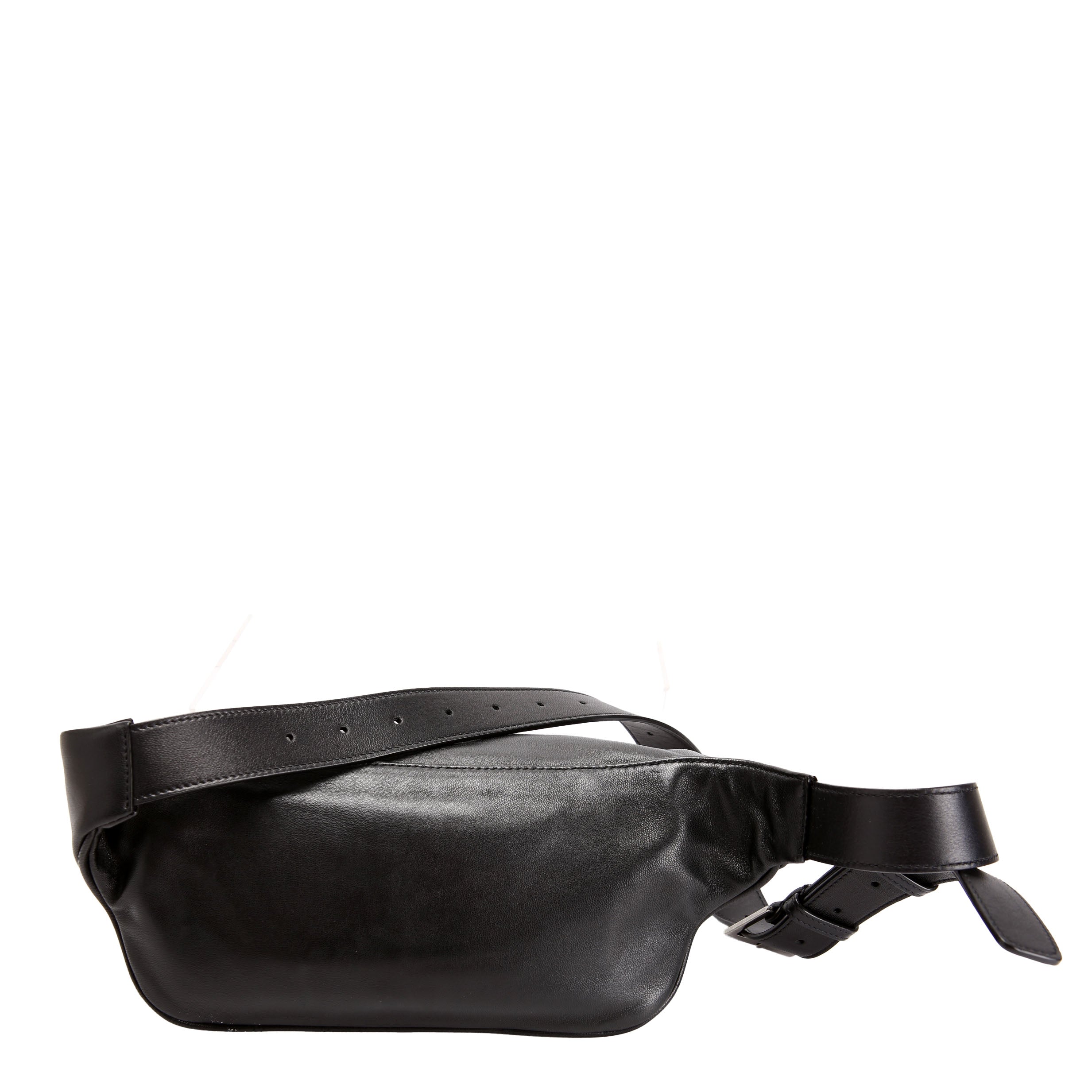 SAINT LAURENT Cassandre Belt Bag 589959 Black