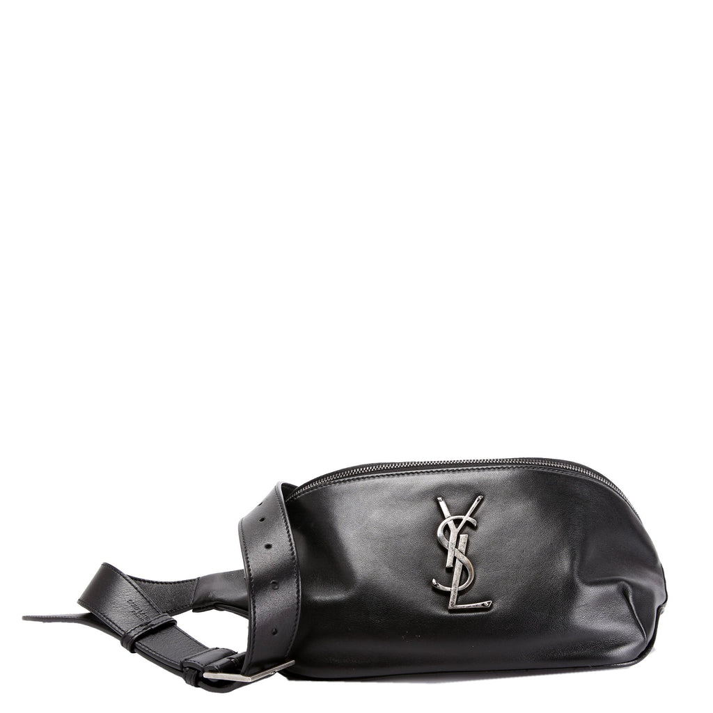 SAINT LAURENT Cassandre Belt Bag 589959 Black