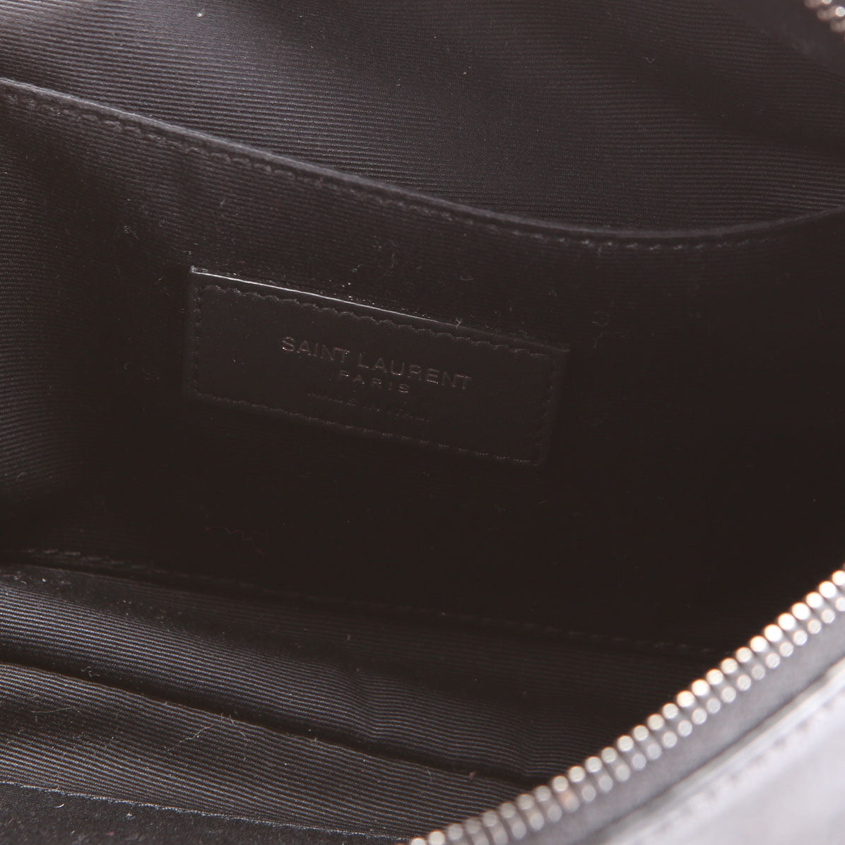 SAINT LAURENT Cassandre Belt Bag 589959 Black