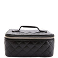 CC Quilted Jewelry Case Lambskin 15M Black
