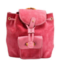 003.2058 Bamboo Suede Leather Backpack Pink