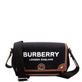 Horseferry Canvas Note Medium Crossbody Black/Brown/White