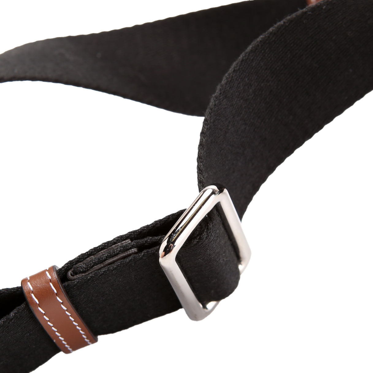 Horseferry Canvas Note Medium Crossbody Black/Brown/White