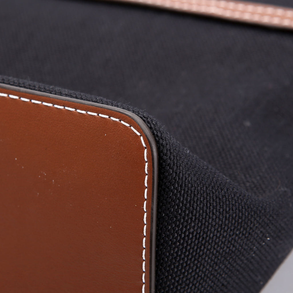Horseferry Canvas Note Medium Crossbody Black/Brown/White