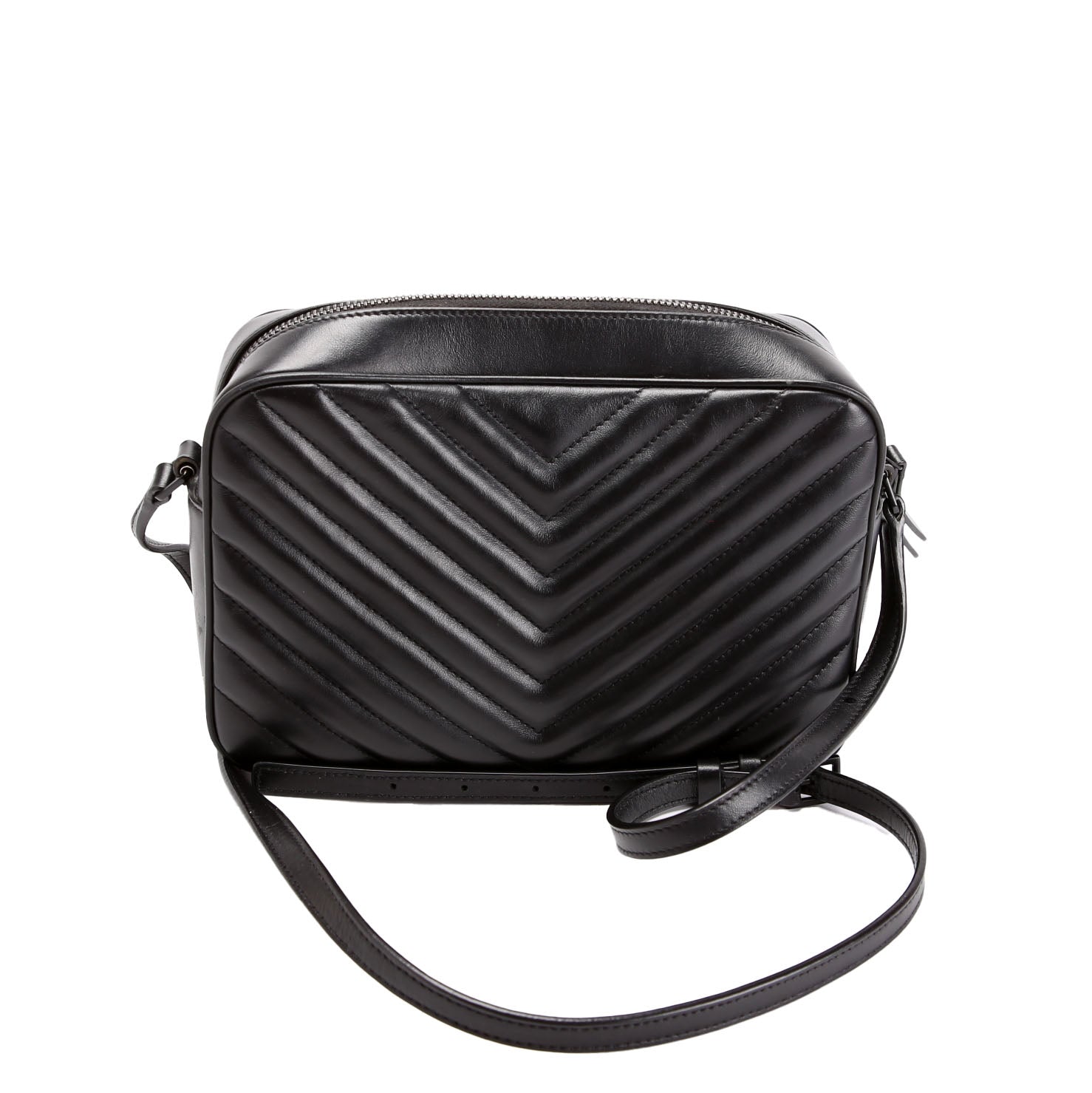 SAINT LAURENT Lou Camera Bag Quilted 612544 Black