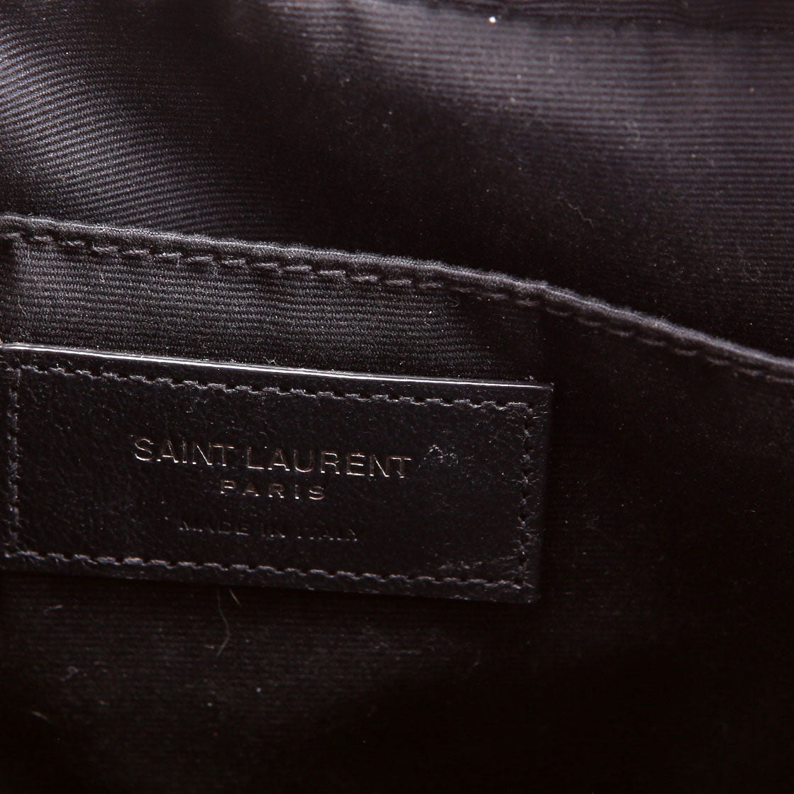 SAINT LAURENT Lou Camera Bag Quilted 612544 Black