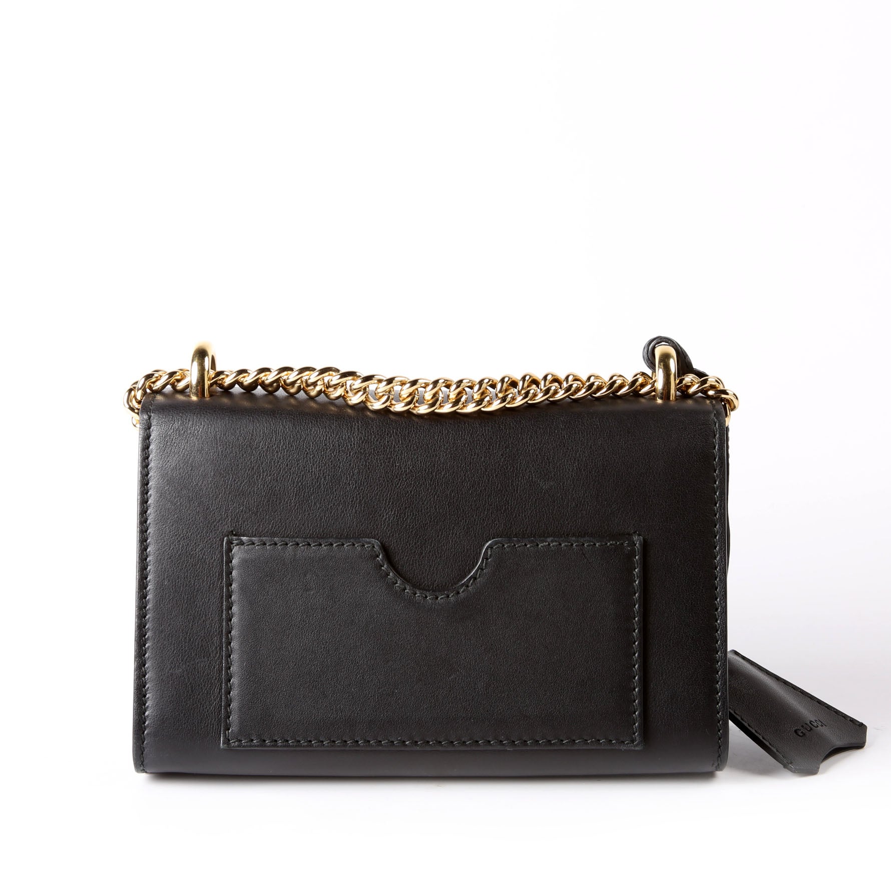 Gucci 409487 Padlock Smooth Leather Black