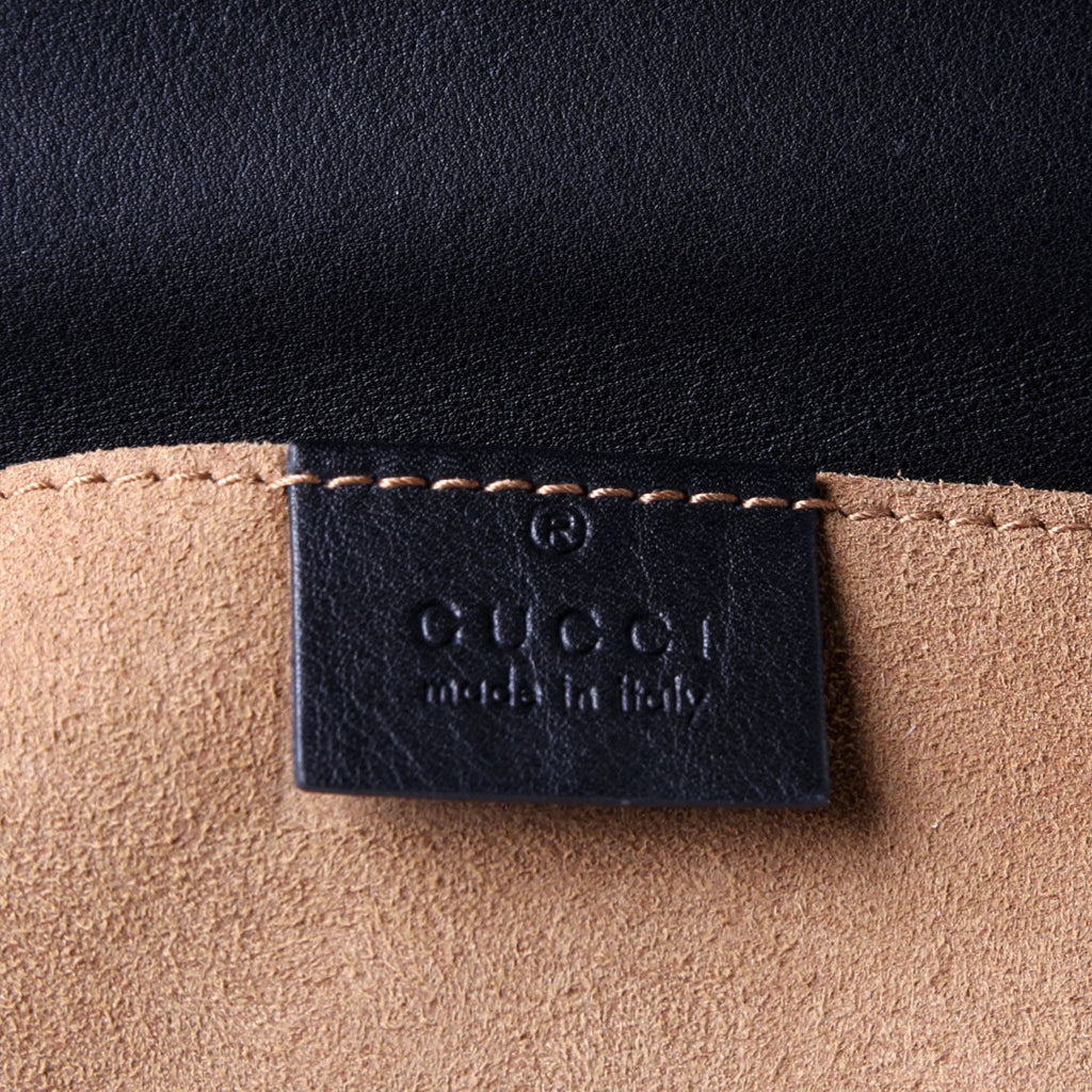 Gucci 409487 Padlock Smooth Leather Black