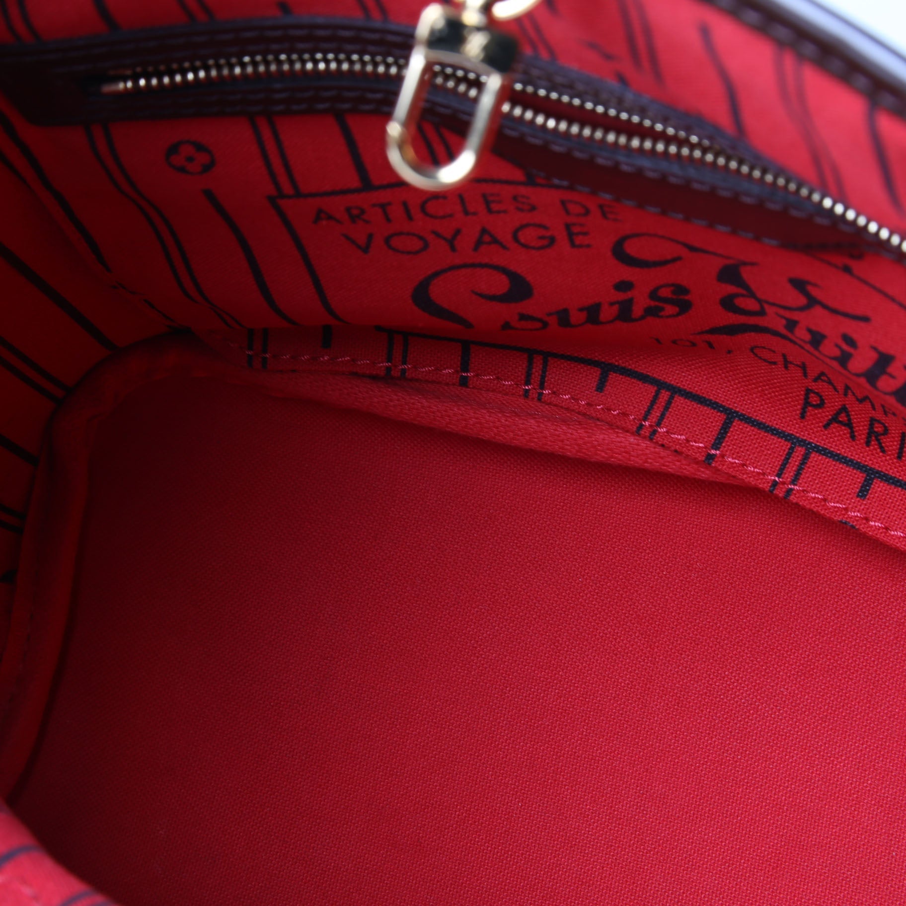 Neverfull PM Damier Ebene Red