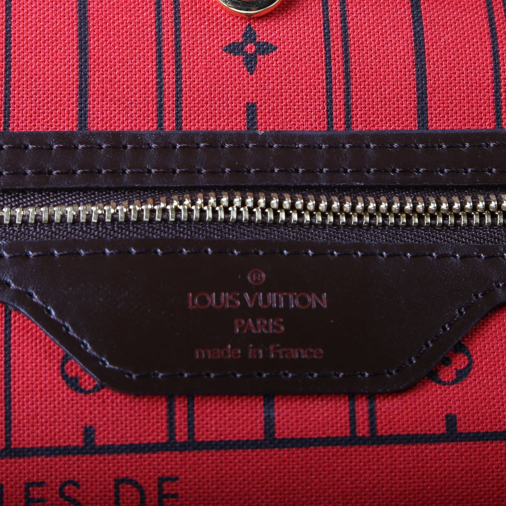 Neverfull PM Damier Ebene Red