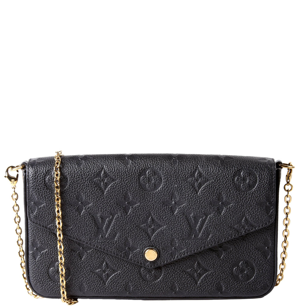 Pochette Felicie Empreinte Black