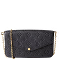 Pochette Felicie Empreinte Black