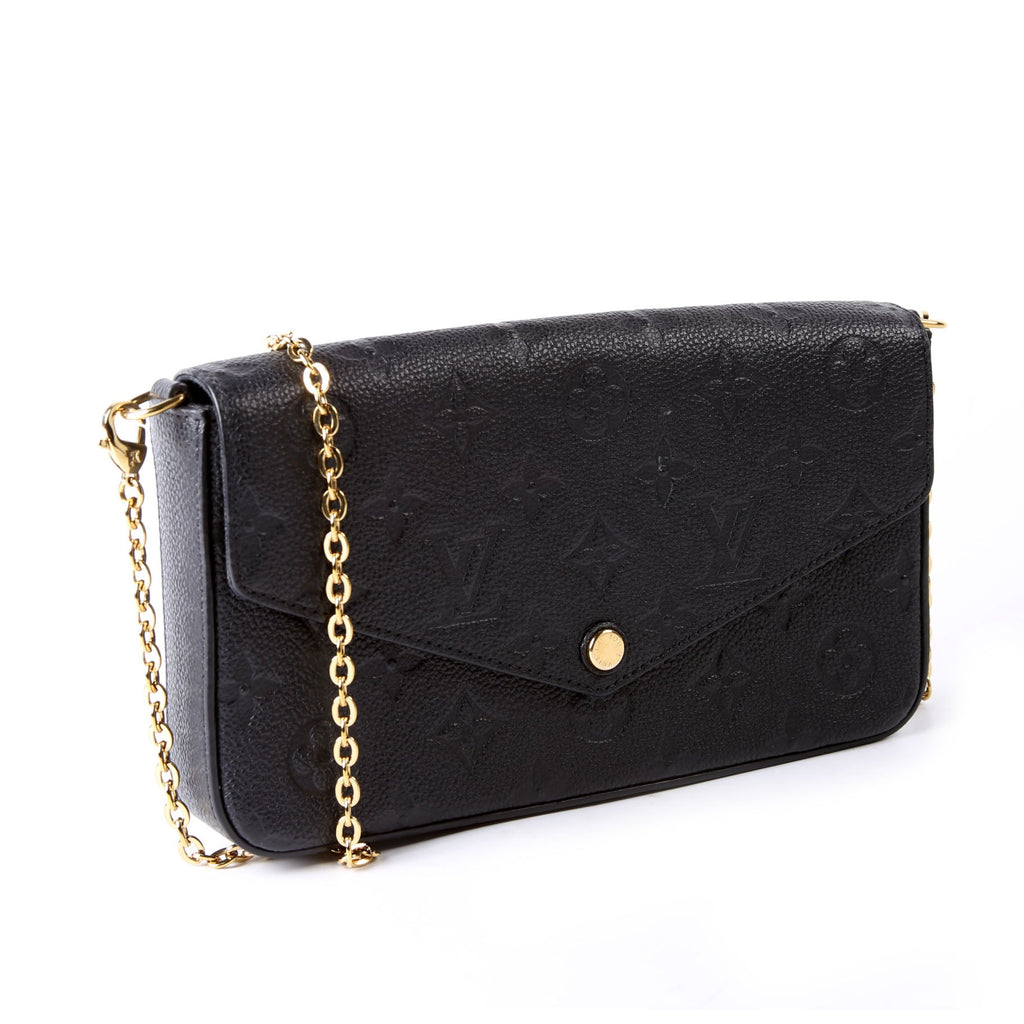 Pochette Felicie Empreinte Black
