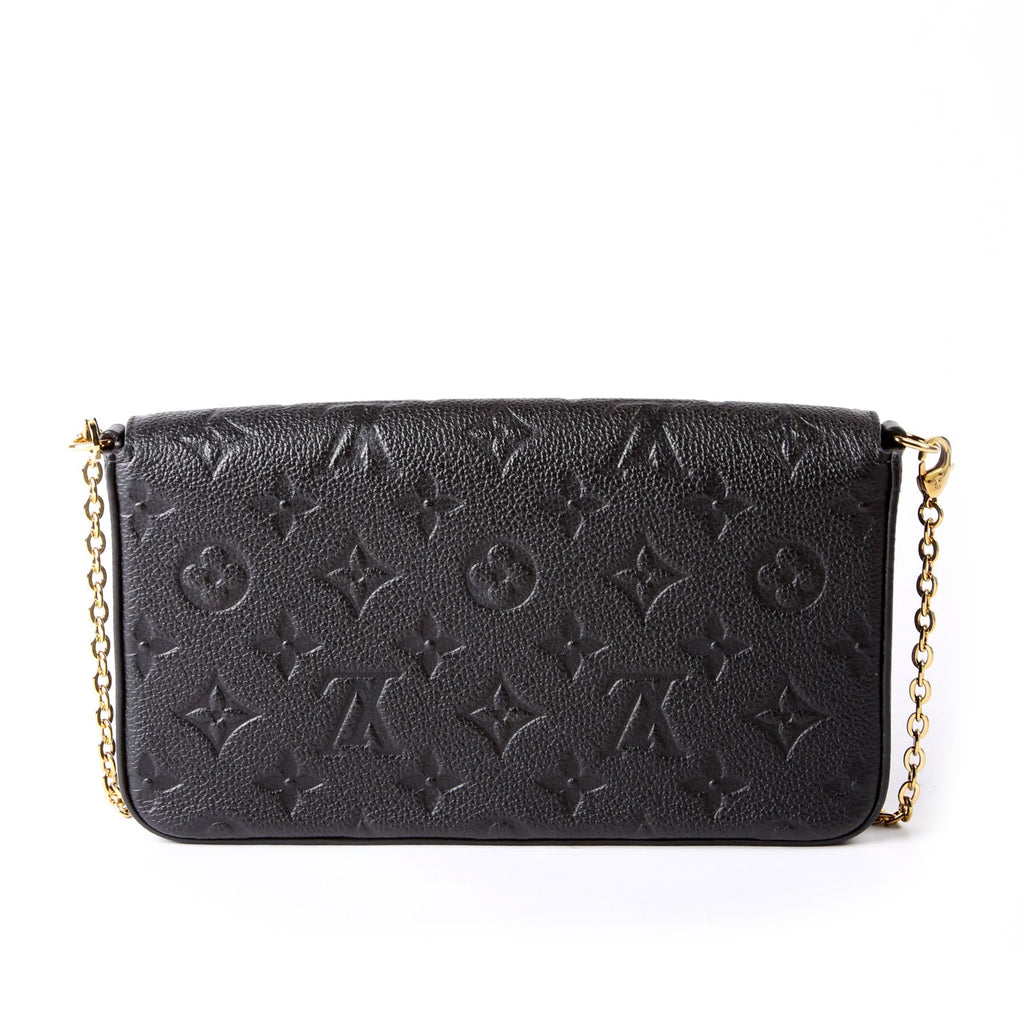 Pochette Felicie Empreinte Black