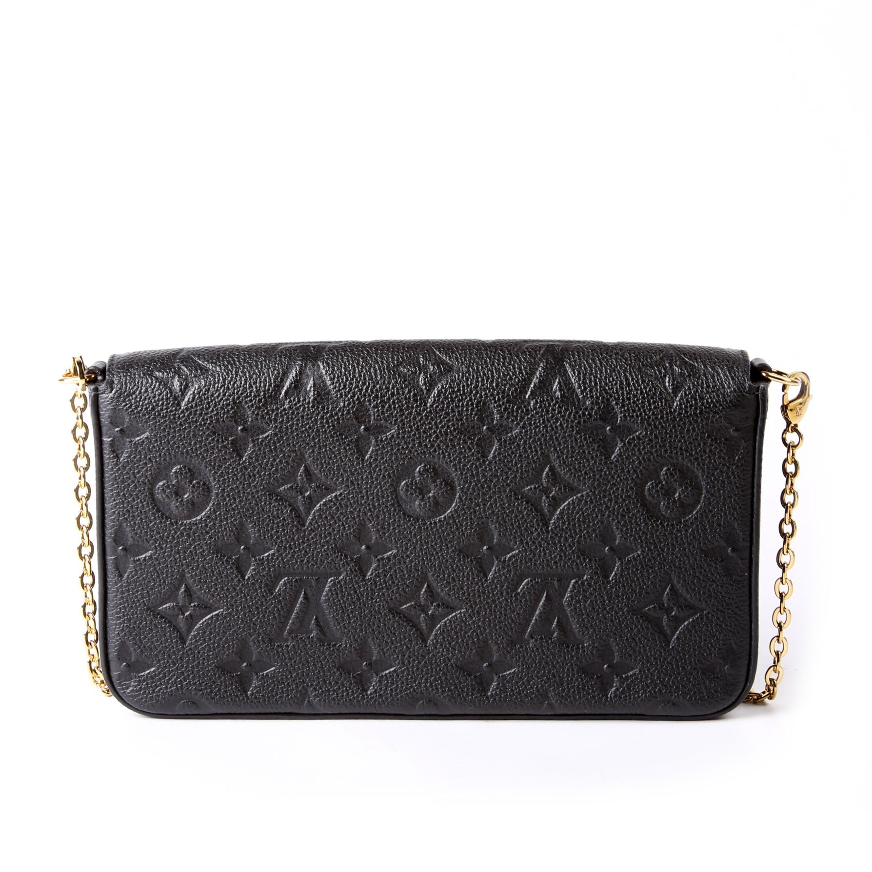 Pochette Felicie Empreinte Black