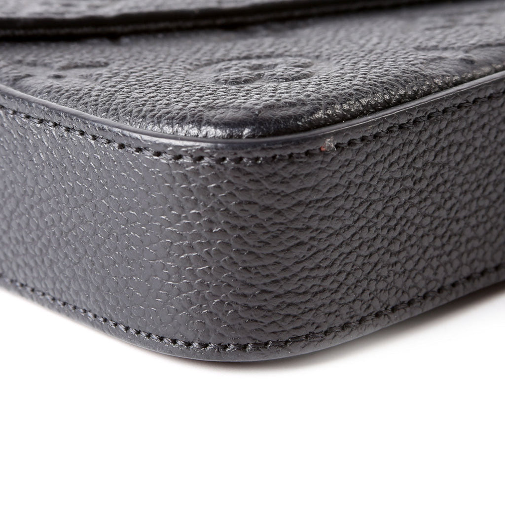 Pochette Felicie Empreinte Black