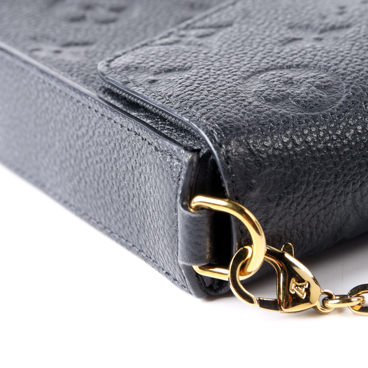 Pochette Felicie Empreinte Black