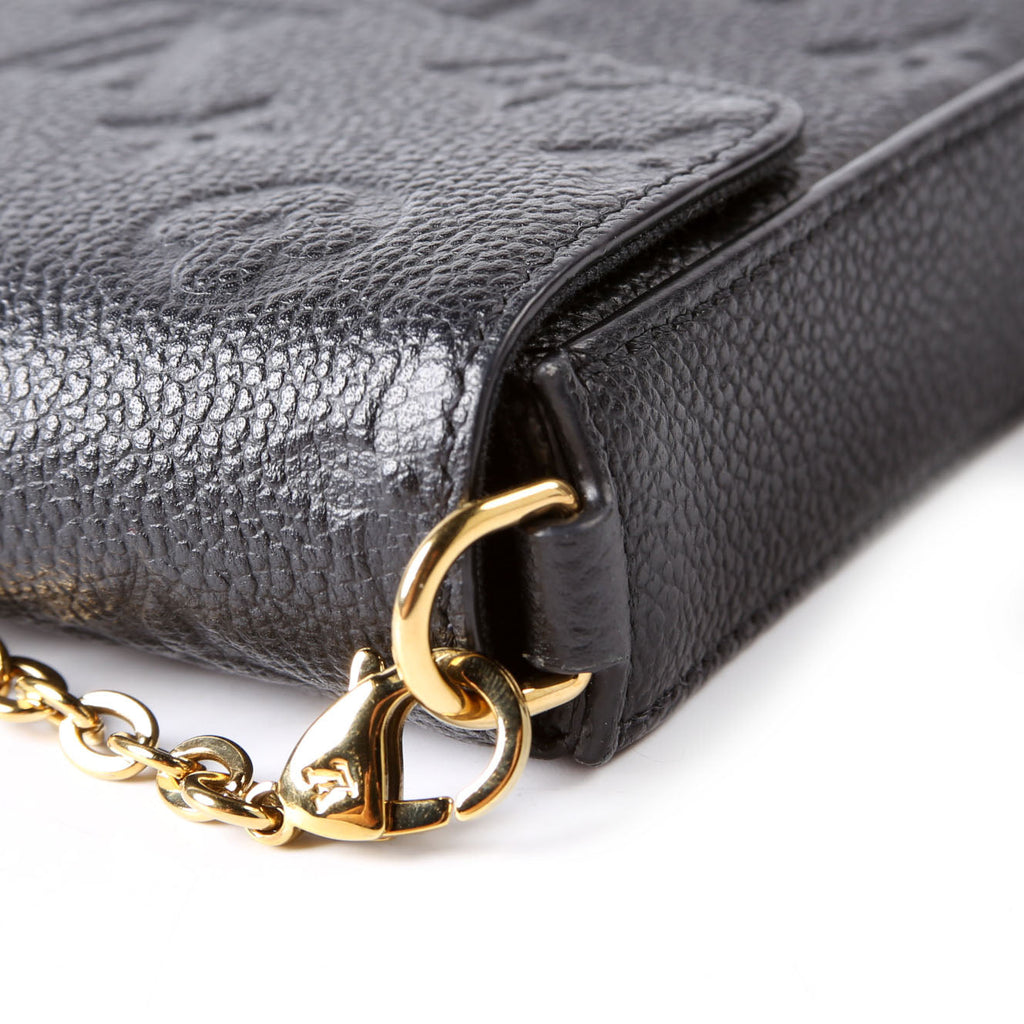 Pochette Felicie Empreinte Black