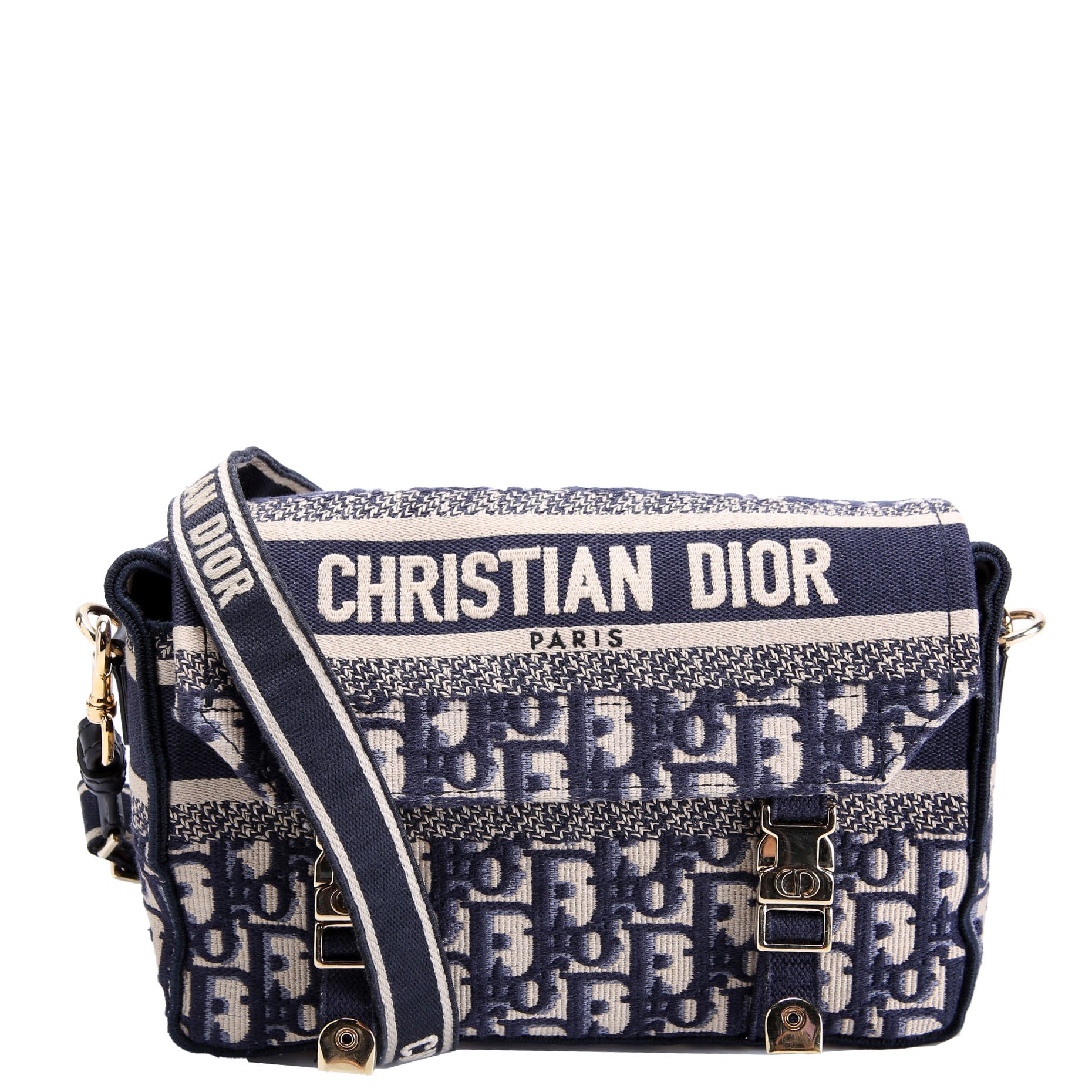 Dior Diorcamp Messenger Small Oblique Navy/Beige