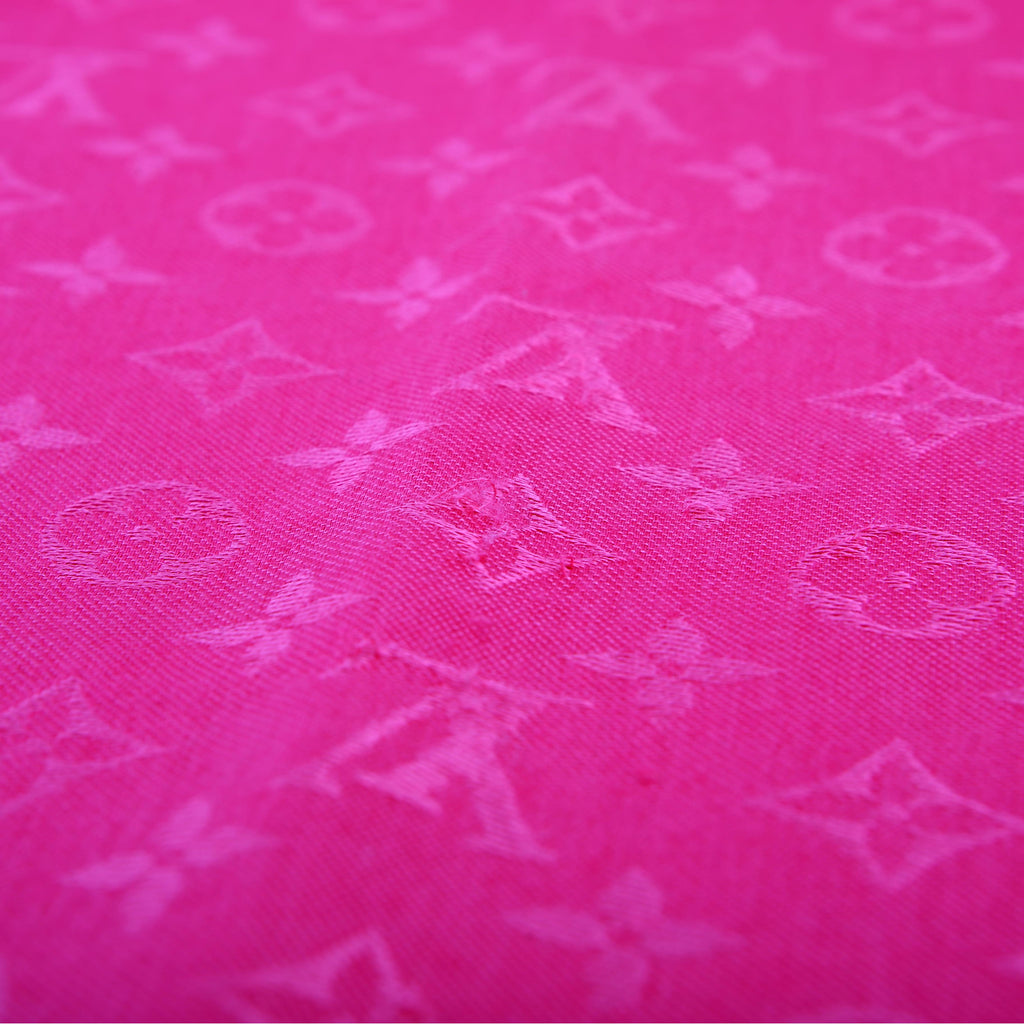 Monogram Shawl Silk/Wool Pink