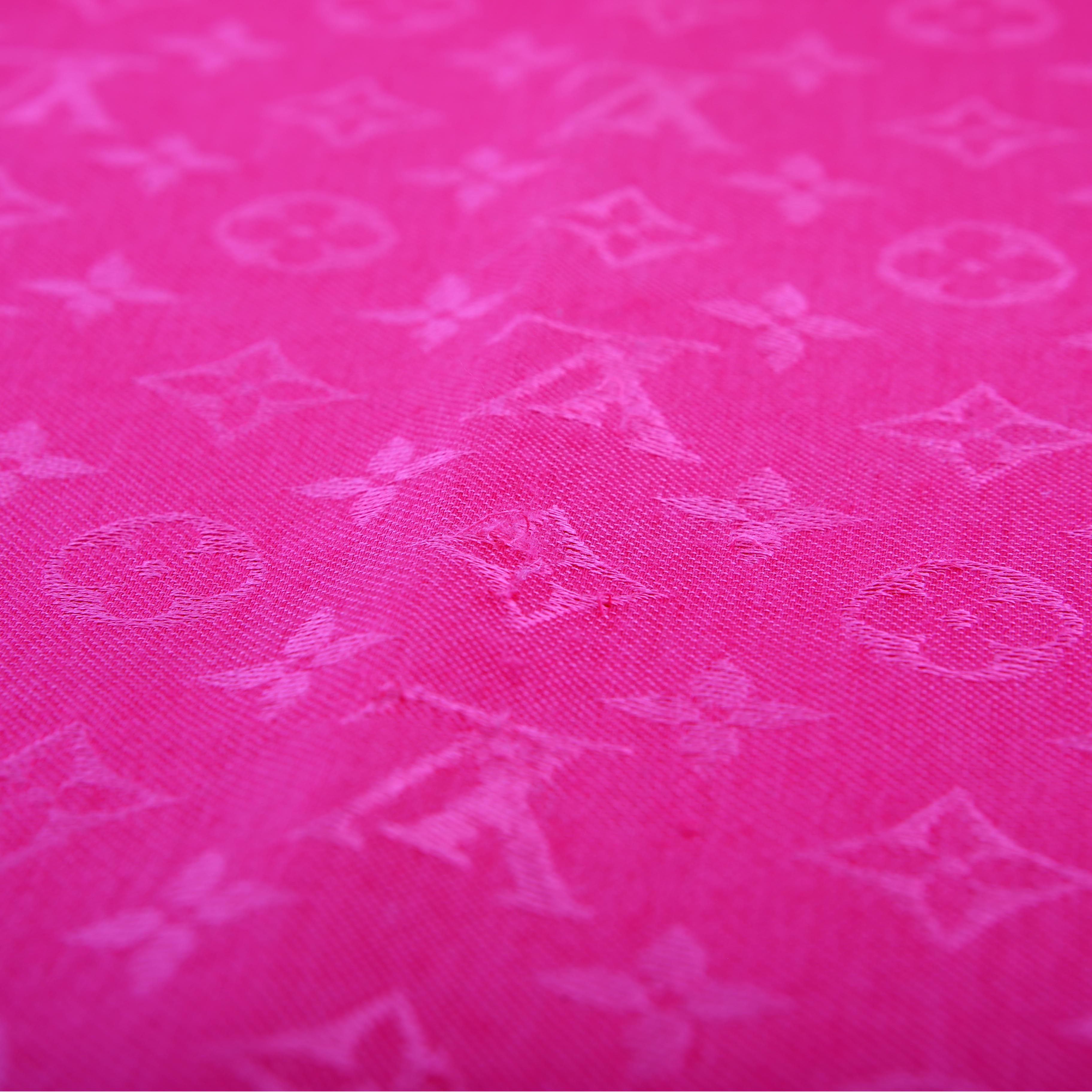 Monogram Shawl Silk/Wool Pink