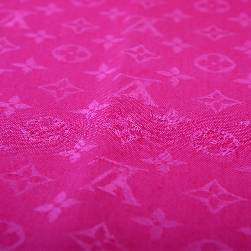 Monogram Shawl Silk/Wool Pink
