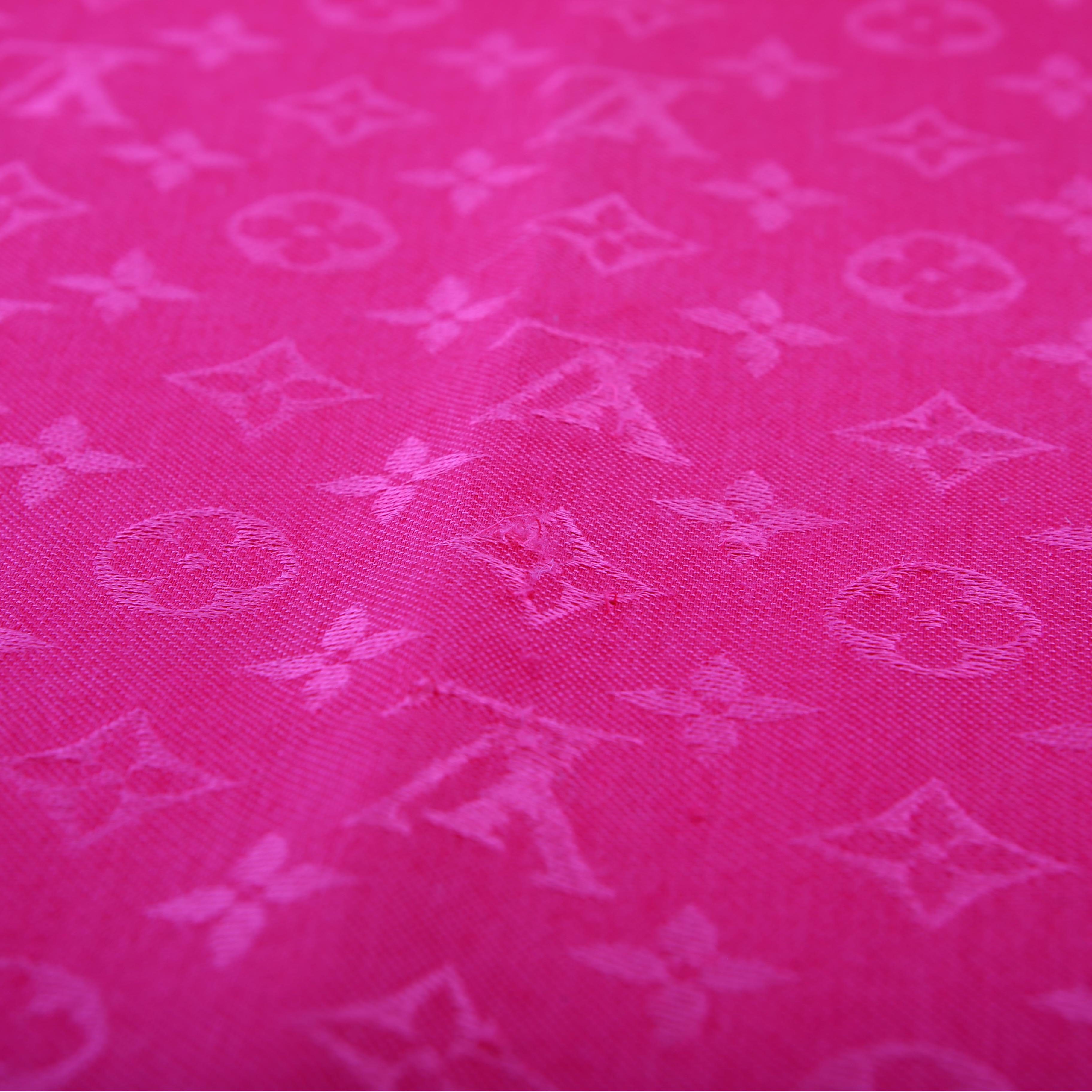 Monogram Shawl Silk/Wool Pink