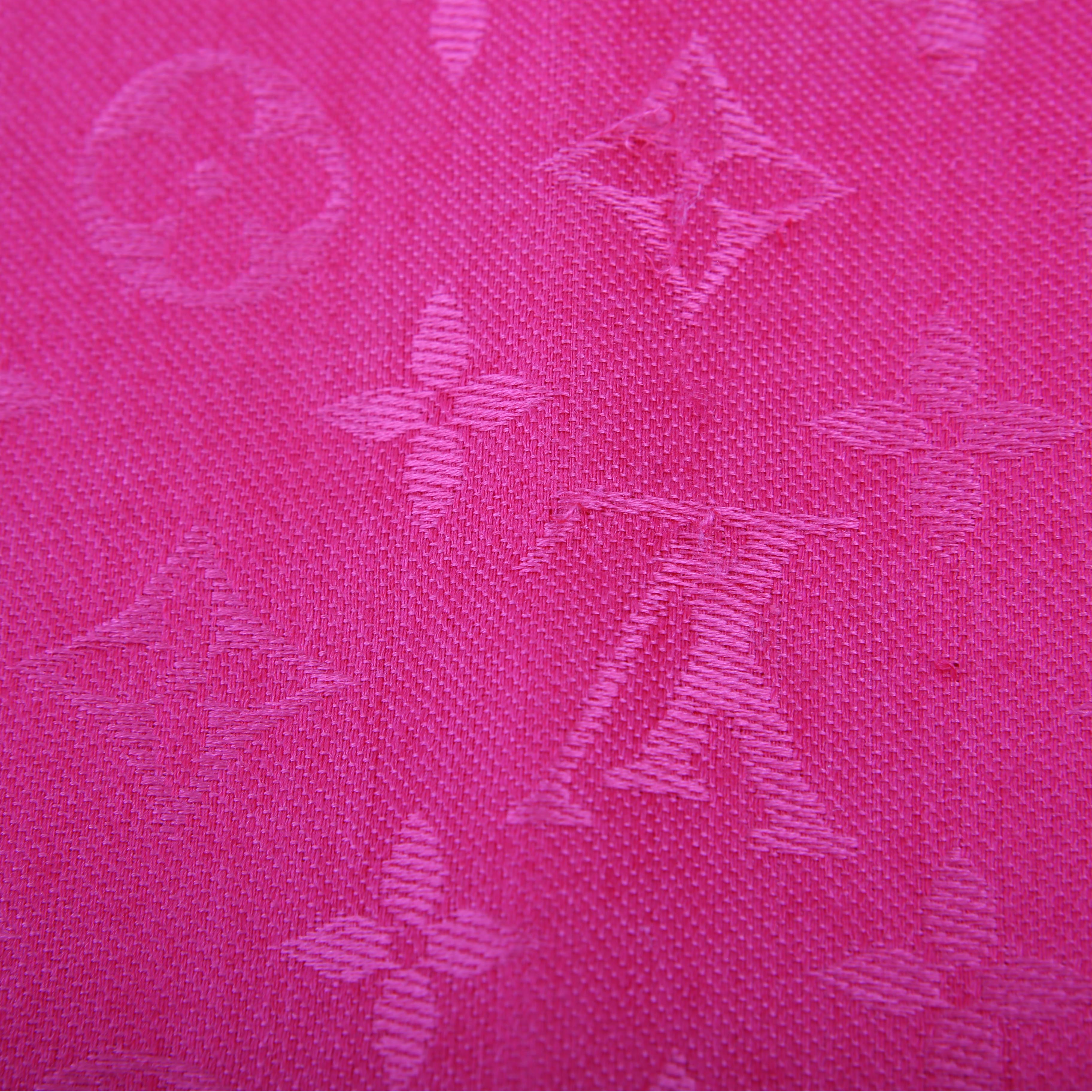 Monogram Shawl Silk/Wool Pink