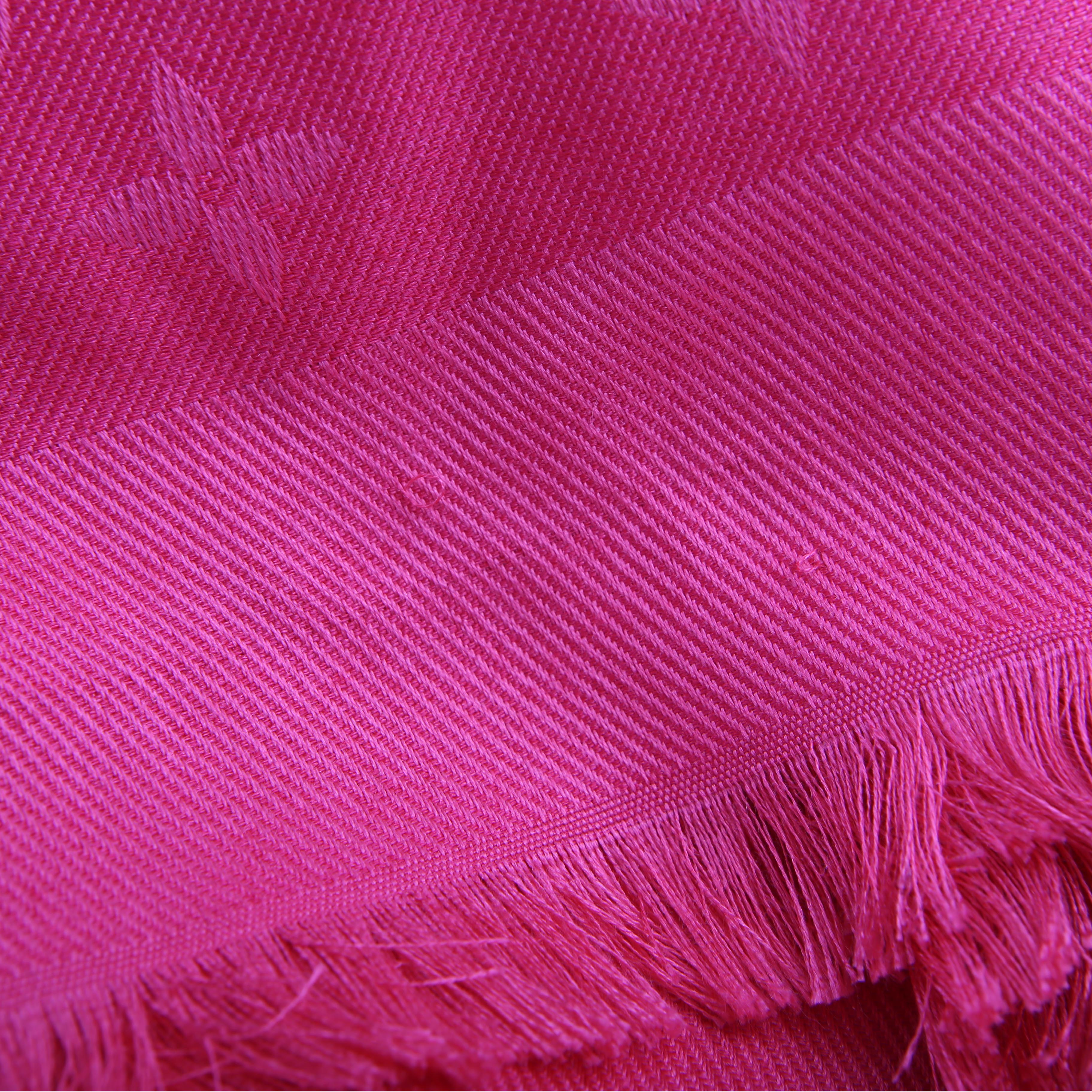 Monogram Shawl Silk/Wool Pink