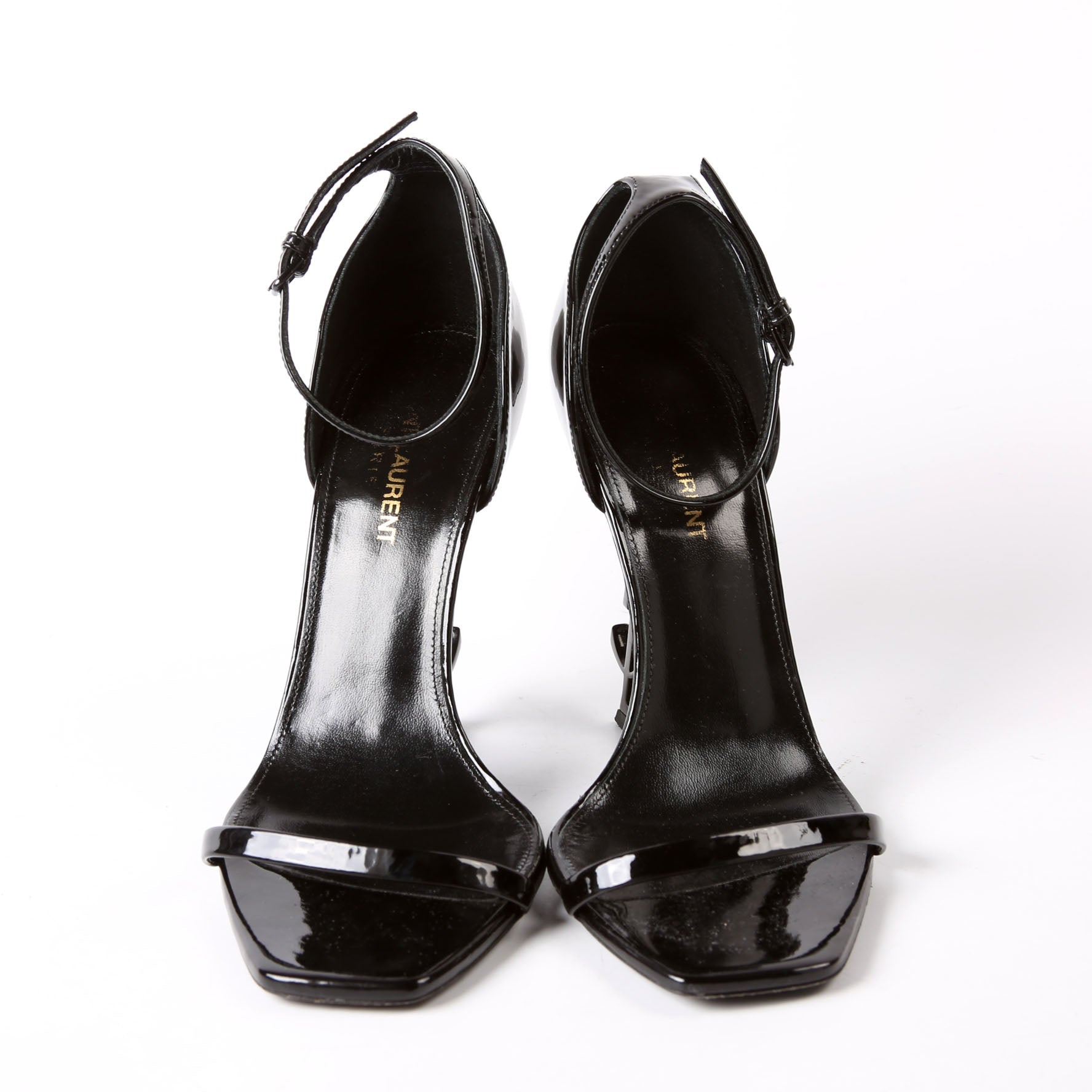 SAINT LAURENT Opyum Sandal Heels Size 38 Black