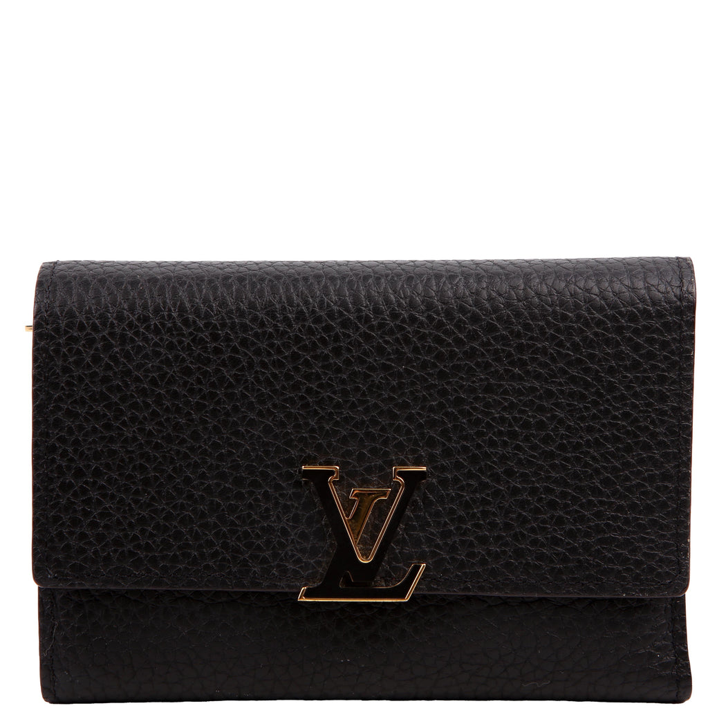 Capucines Wallet Compact Black