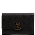 Capucines Wallet Compact Black