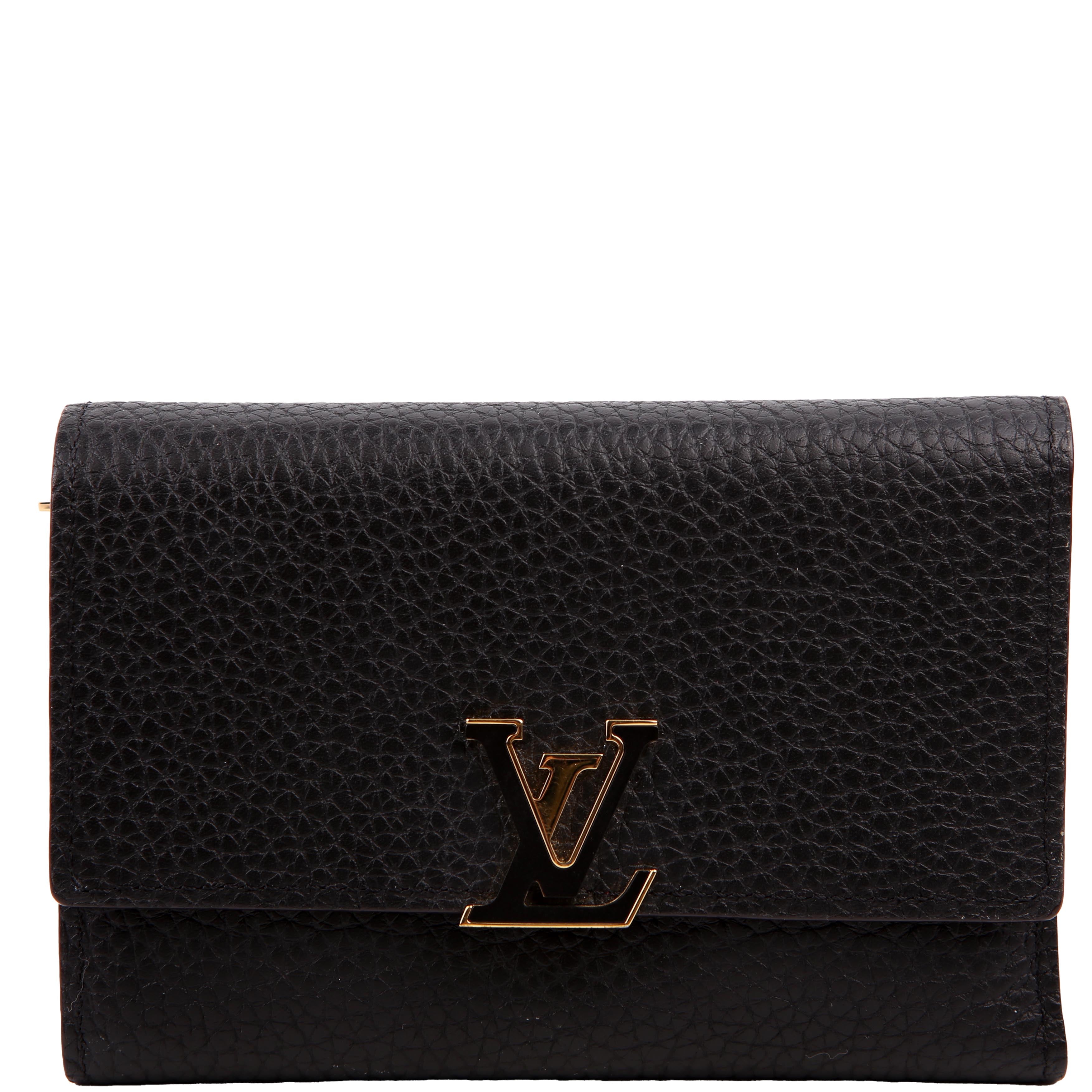 Capucines Wallet Compact Black