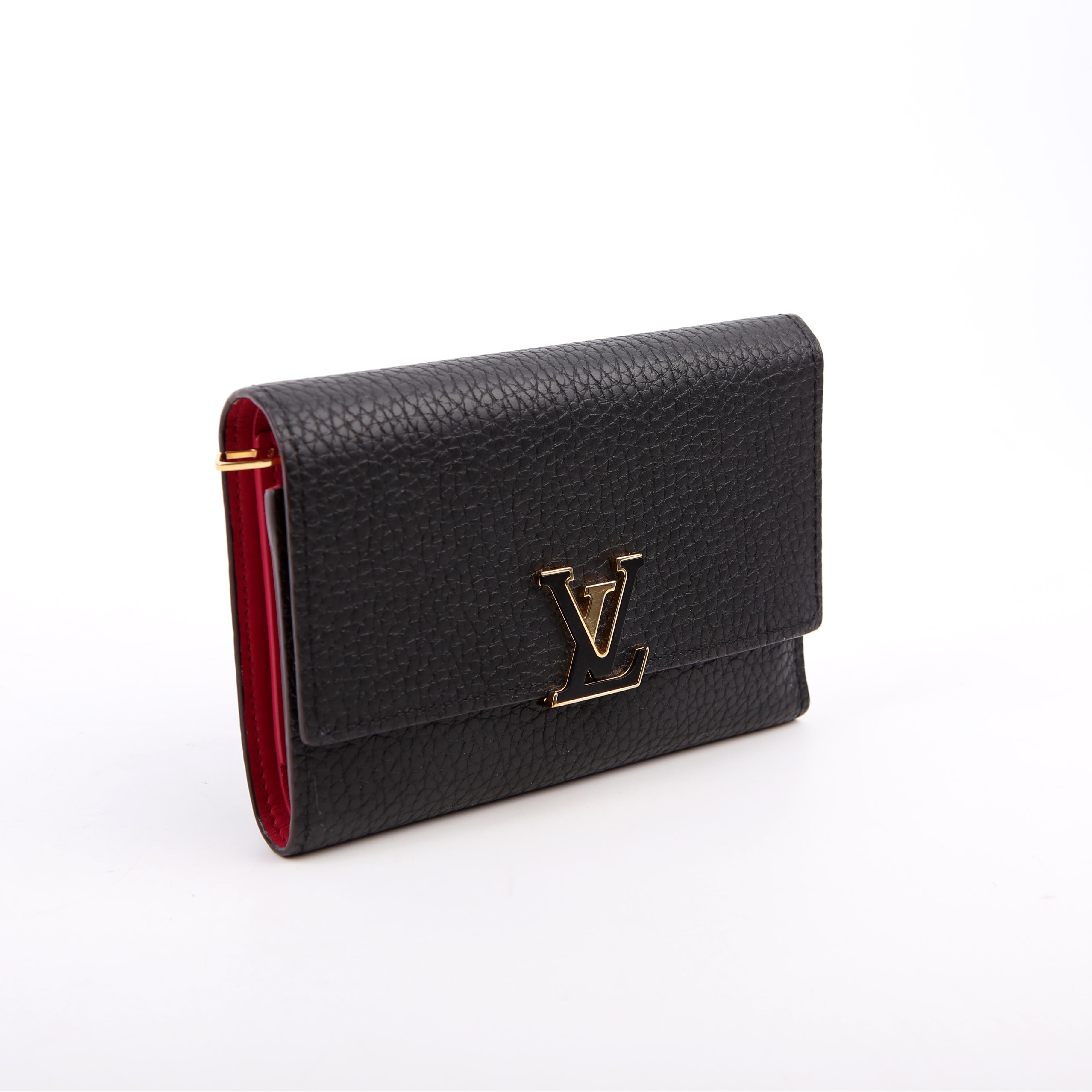 Capucines Wallet Compact Black